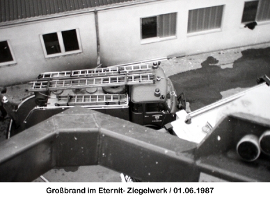Grossbrand Ziegelwerk 1987